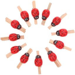 BRENZOOS- Houten Deuvels 100 Stuks - Mini-Wasknijpers - Fotoklemmen - Decoratieve Klemmen - Handgemaakt - Natuurlijk Hout — thumbnail 1