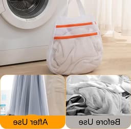 Set van 3 Herbruikbare Waszakken van Mesh Stof voor de Wasmachine - Ideaal voor Kleding, Sokken en Ondergoed met Rits — thumbnail 5