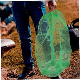 Opbergzakken Visnetten - Trekkoord Netten - Vissen Opslag - Snel Drogend Nylon - 100x60cm - Groen — thumbnail 4