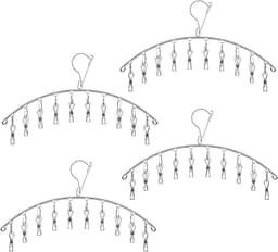 Kledingdroogrek met Clips voor Ondergoed, Sokken, Handdoeken en Baby Kleding - 2 Stuks, Ideaal voor Thuisgebruik en Efficiënt Drogen — thumbnail 4