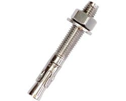 Ankerbouten Roestvrij Staal - Keilbouten V2A - Zware Lasten Bevestigen - Corrosiebestendig V2A - M10 x 90 mm - Zilver