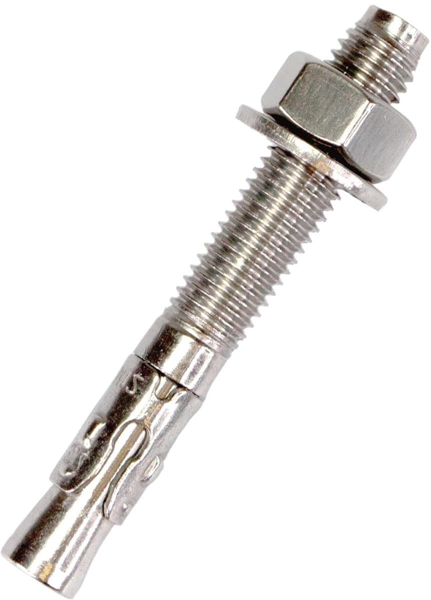 Ankerbouten Roestvrij Staal - Keilbouten V2A - Zware Lasten Bevestigen - Corrosiebestendig V2A - M10 x 90 mm - Zilver — afbeelding 1