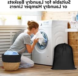 Reiswaszakken Set van 2 - Grote Vouwbare Waszakken voor Vuile Kleding - Ideaal voor Kamperen, Thuis en Studentenhuis — thumbnail 3