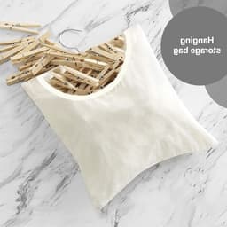 Wasknijperzak Beige 32 x 28 cm, Praktische Wasknijpers Organizer voor Wasgoed en Droogruimte — thumbnail 2