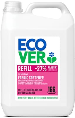 Ecover Wasverzachter - Grootverpakking 5 L - 166 wasbeurten - Plantaardig & Biologisch afbreekbaar - Appelbloesem & Amandel geur — thumbnail 1
