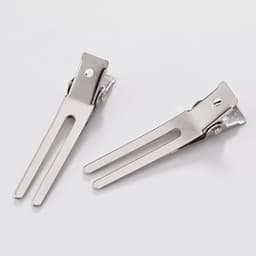 100 Stuks Zilveren Metalen Krokodillenklemmen voor Haar - Stevige Haarspeld Clips voor Kappers en Thuisgebruik — thumbnail 3