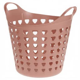 Excellent Houseware Flexibele wasmand - oud roze - 26 liter - kunststof - 40 x 41 cm — thumbnail 2