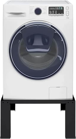 Wasmachine Verhoger - Stabiele Ondersteuning - Praktische Opstelling - Stevige Staalconstructie - 64 x 55 x 325 cm - Zwart — thumbnail 1
