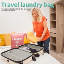Ultiluxe® Waszakken XL - 3 stuks - Waszak voor wasgoed - Grote wasnetjes met rits - Reis waszakjes - 45 x 55 cm - Wastas groot - Wasnetten met handvaten - Waszakje lingerie - Wasnet wasmachine - Kwetsbare kleding - Laundry bag - Zwart, groen, roze — thumbnail 5