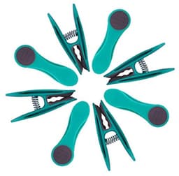 Set van 96 wasknijpers met roestvrijstalen veren en canvas wasknijperzak — thumbnail 5