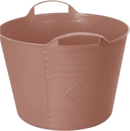 Excellent housewares Flexibele kuip / emmer - oudroze - 15 liter - kunststof - 35 x 28 cm — thumbnail 1