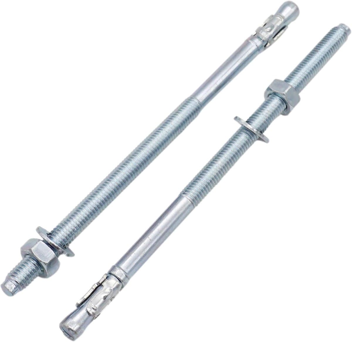 Wigankers M8 - Metalen pluggen - Zware bevestiging - Verzinkt staal - 165 mm - Zilverkleurig — afbeelding 1