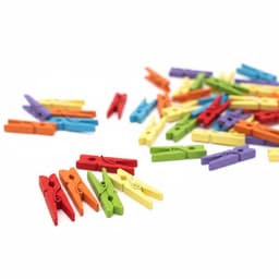 Mini Knijpers Gekleurd - 30 Mini Knijpertjes - Knijpertjes voor Kaarten of Foto's — thumbnail 4
