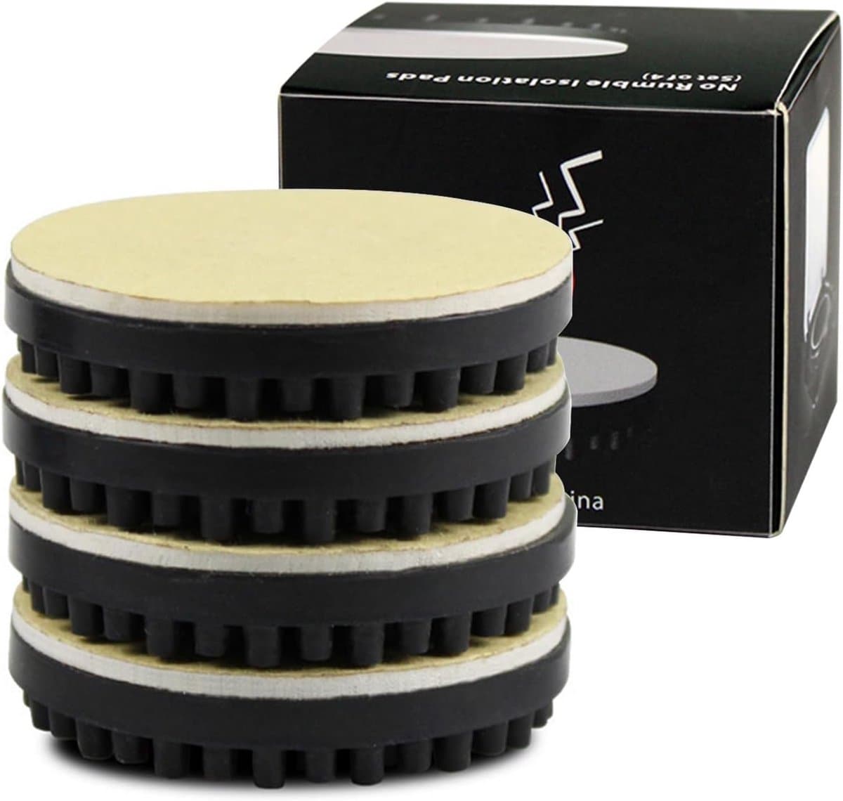 4x Trillingsdempers voor Speakers en Audioapparatuur - Schokabsorberende Voeten — afbeelding 1