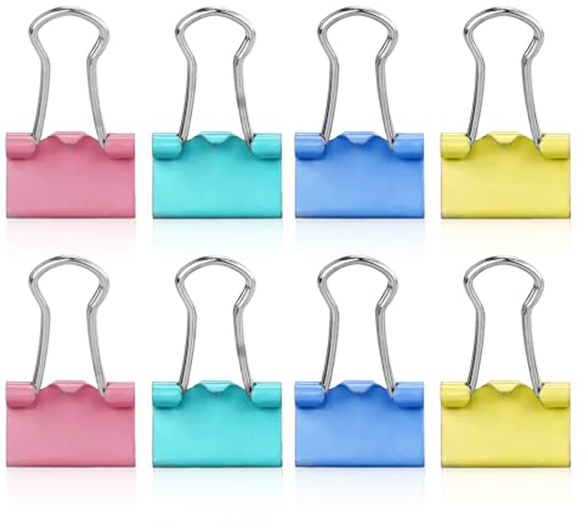 Binder Clips 100 Stuks - Gekleurde Metalen Mini Foldback Clips - 15mm — afbeelding 1