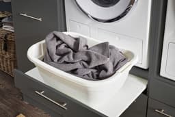 Wasmachine kast met verhoger - Wasmachine kast - Wasmachine ombouw meubel - Antraciet - Wasmachine ombouw kast - Hoogte 162 cm — thumbnail 3
