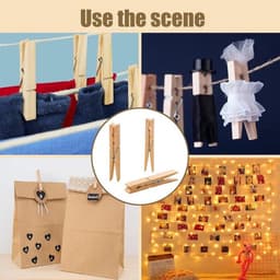 Decoratieve houten wasknijpers set, 30 stuks Allecto Plus — thumbnail 5
