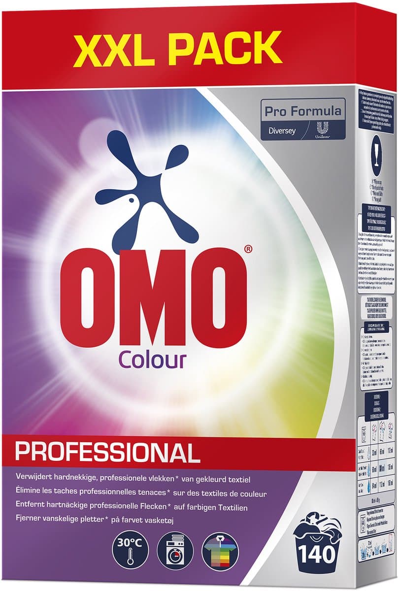 Omo Professional Wasmiddel Poeder Gekleurde Was 140 Wasbeurten Pro Formula - 7 kg — afbeelding 1