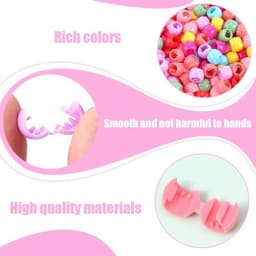 - Haarkralen - Clips van kunststof - Kleurrijk - Meisjes - Kindermode - Creatief - Geschikt voor alle haartypes - 200 stuks — thumbnail 4