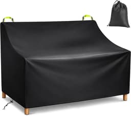Tuinstoel Beschermhoes voor 2-Zits Bank met Ventilatieopeningen, Waterdicht en UV-Bestendig, Robuust Oxford Stof, Geschikt voor Tuinmeubelen (134 x 66 x 89 cm) — thumbnail 1