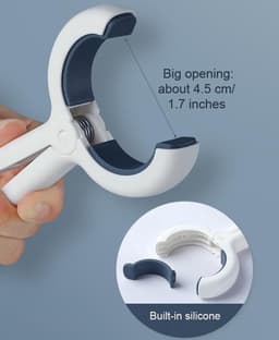 Handdoekclips 6 stuks - Antislip - Duurzaam - Voor bevestiging - Voor grote voorwerpen - Roestvrijstalen veer - 9,5 x 6,5 x 1,8 cm - Wasknijpers — thumbnail 2