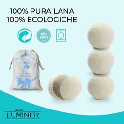 SnelShoppen - Wol ballen voor wasdroger, 6 stuks, kreukvrij en haarverwijderend, met etherische oliën en geurdispenser, ideaal voor fris gewassen wasg — thumbnail 5