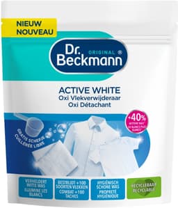 5 x Dr. Beckmann – Active White Oxi – Witte Was Poeder – 400 g - Wasmiddel - Vlekverwijderaar - Witte Was - Vlekken Verwijderen - Wasmachine — thumbnail 2