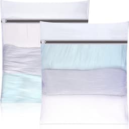 SnelShoppen - 2 x Wasnetten voor Wasmachine 50 x 60 cm, Waszak met Rits voor Kleding, Shirts, Sweaters, Jeans, Ondergoed, Baby Kleding, Bescherming te — thumbnail 1