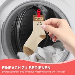 Sokkenklemmen - Wasclips - Sokken Sorteren - Veelzijdig Inzetbaar - 100 Stuks - Kunststof — thumbnail 3