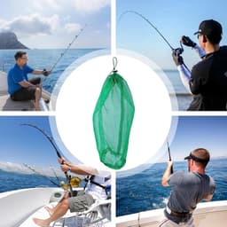 Visnet Opvangtas - Nylon Netzak - Outdoor Opslag - Sneldrogend Mesh - 120 x 60 cm - Groen — thumbnail 2