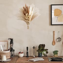 49 Stuks Pampas Gras Gedroogd Natuurlijk, Pampas Gras Gedroogd, Natuurlijke Gedroogde Bloemen voor Boho Woonkamer, voor woonkamer, tafel, slaapkamer, bruiloft, badkamer — thumbnail 3