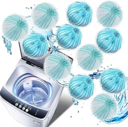 SnelShoppen - Haarverwijderingsballen voor Wasmachine, Dierenharen Vangen, Microvezel Haarverwijderaar, Wasaccessoire voor Katten/Honden, 4 Stuks, Bes — thumbnail 1