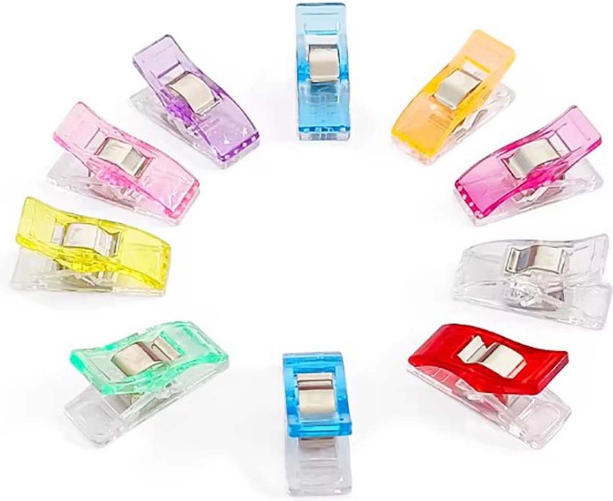 Actie4you® - Stofklemmen - Clips - Naaiclips - Kopspelden vervanger - Naai accesoires - Wonderclips - Naai klemmen - Minikijper - 50 Stuks — afbeelding 1