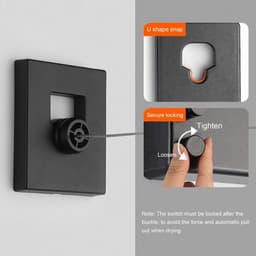 Dailygoods- Waslijn Uittrekbaar 4,2 m - Wanddroogrek - Verstelbaar - Roestvrij — thumbnail 4