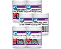 6 x HG - Wasruimte - Tegen Stinkend Wasgoed - Wasmiddeltoevoeging - 500 g - Voordeelverpakking - 6 stuks