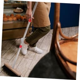 1set Verstelbare Rvs Mop Handle Vervangingsset Uitbreidbare Mop Voor Diverse Hoofden Eenvoudig Te Bevestigen Ergonomisch Ontwerp Voor Comfortabel Schoonmaken — thumbnail 3
