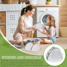 Set van 4 Wasnetten voor de Wasmachine - Herbruikbaar en Ideaal voor BH's, Ondergoed en Kleding - Stevig en Duurzaam Wasaccessoire — thumbnail 4