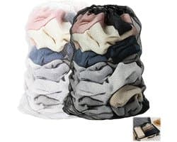 Set van 2 Grote Wasnetzakken met Trekkoord