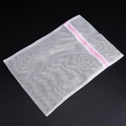 Scoby - Lingerie Waszak - Wasnetje - Waszak - Wasmachine Zak - Laundry Bag - 40 x 50 cm - Wit met Roze — thumbnail 3