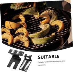 1set Stalen Motorsteunen Voor Bbq Duurzaam Roestvrij Eenvoudig Te Installeren Motorbevestiging Voor Buitenbarbecues Geschikt Voor Camping Thuisgebruik — thumbnail 5