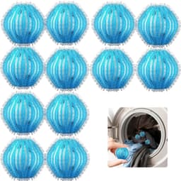 12-delige set Geschikt voor het verwijderen van dierenharen, machinewasbaar, verwijdert dierenharen, pluisjes en stof, inclusief herbruikbare pluizenbolletjes Geschikt voor de wasmachine. — thumbnail 1