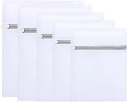 Mesh waszak 5-pack - Draagbare honingraatwaszak met ophanglus - Speciale waszak voor ondergoed, bh's, sokken, babykleding, maskers