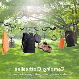 Allecto Plus - Uittrekbare waslijn: multifunctioneel, nylon, voor op de camping en in de tuin — thumbnail 1
