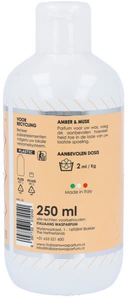 B&B Italiaanse Wasparfum Amber & Musk - 250 ml — thumbnail 4