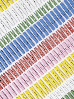 folia Houten wasknijpers mix NATURAL Jumbobox, 500 g — thumbnail 4