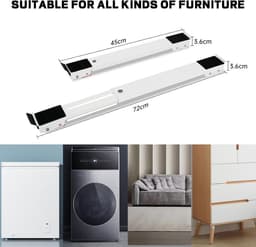 Verstelbaar Onderstel met Wielen voor Wasmachine en Koelkast - 300 kg — thumbnail 4