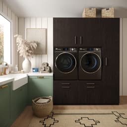 Wasophoogte® Wasmachine Kast Barcelona - Wasmachine verhoger - Wasmachine ombouw - 700(D)*1780(B)*2350(H) mm - Zwart — thumbnail 5