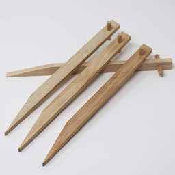 Houten Grondankers 30 cm - Milieuvriendelijke Bevestigingsankers voor Tuin en Landschap — thumbnail 1