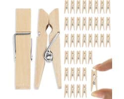 Mini Houten Wasknijpers - Set van 110 Stuks voor Knutselen en Decoratie
