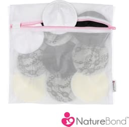 Herbruikbare Bamboe Borstkussentjes - Set van 10 Wasbare Pads met Was- & Opbergzakken - Tepelkussen voor Moederschap en Borstvoeding - Organische Tepelhoezen (Veelkleurig) wasbare zoogcompressen — thumbnail 2